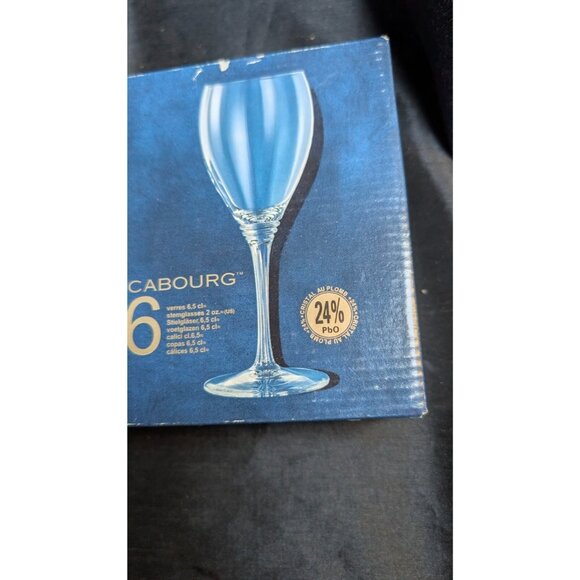 6 vintage Cristal D'arques box of six glasses 2 ounce - new - Picture 8 of 8